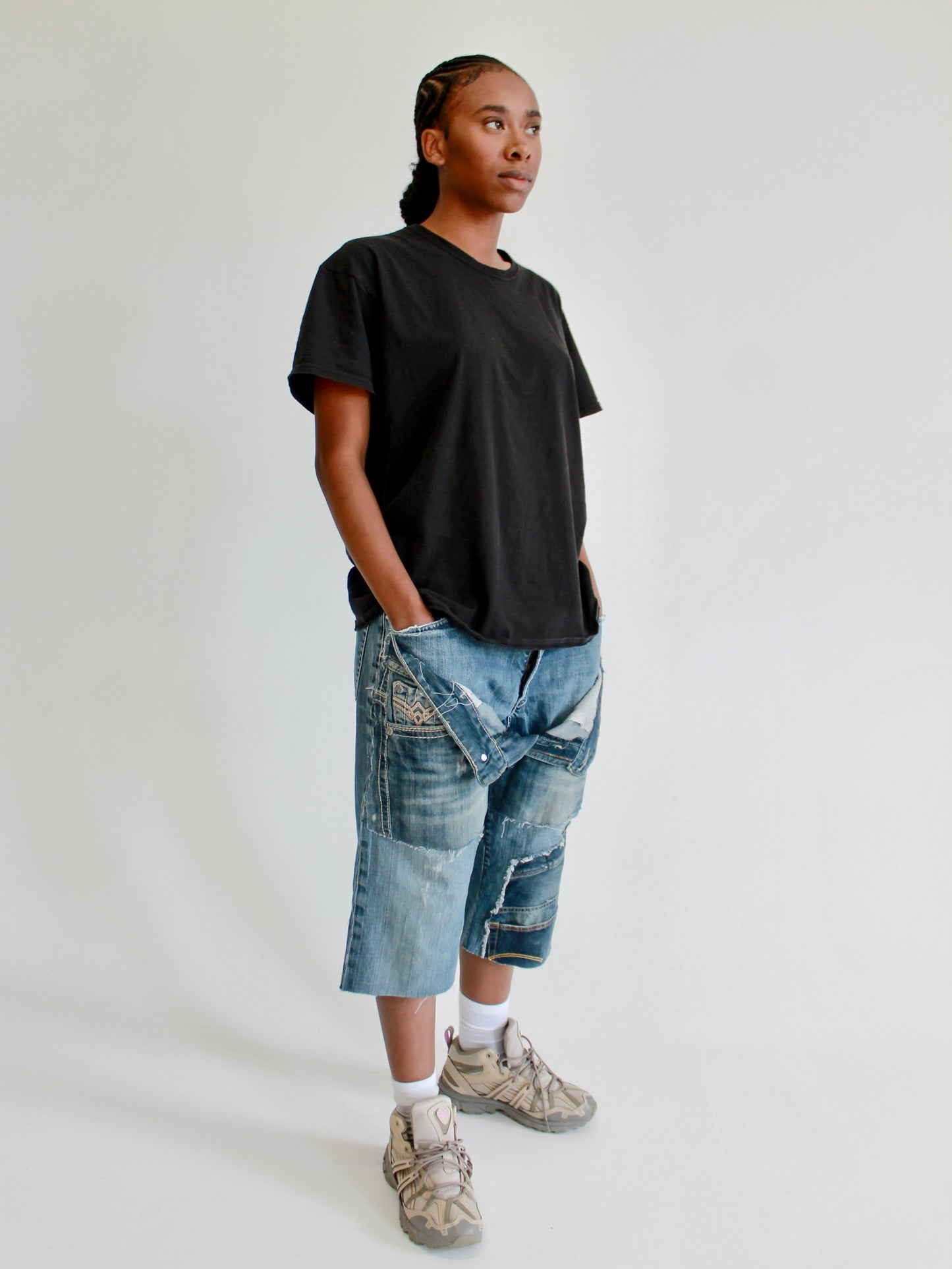 1of1 Darkwash Jorts