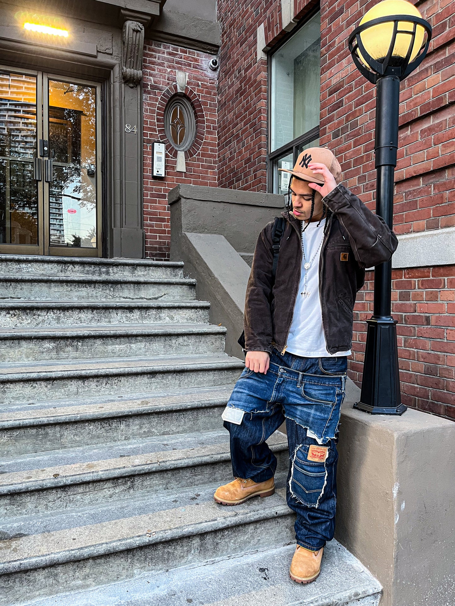 Double Decker Jeans Light Blue/Dark Blue Wash